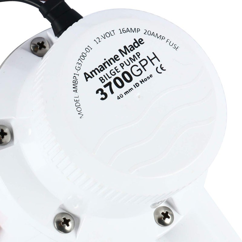 Amarine Made 3700 GPH 12v Boat Marine Plumbing Electric Bilge Pumps (3700gph 12v) - Image 5